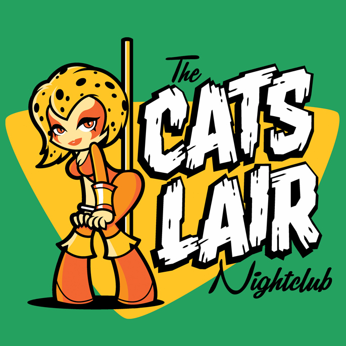 The Cats Lair Nightclub at shirtpunch.com as the TV shirt of the day