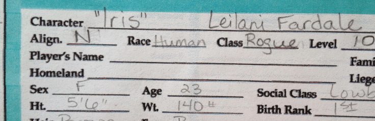 Look at that - a first name, a last name *and* an alias!