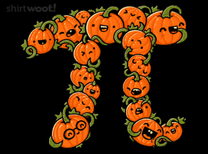 Pumpkin Pi at shirt.woot.com