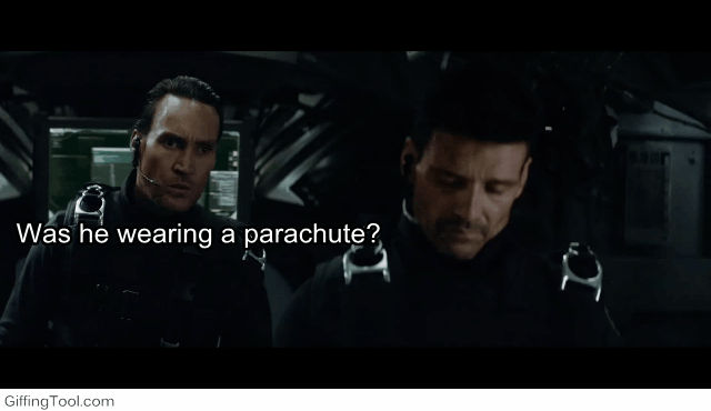 wascaptainamericawearingaparachute