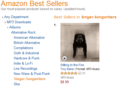 TroyBakerSittingInTheFireNo1AmazonBestSeller