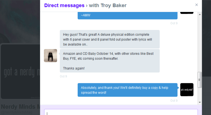 troybakertwitterdmresittinginthefirecd