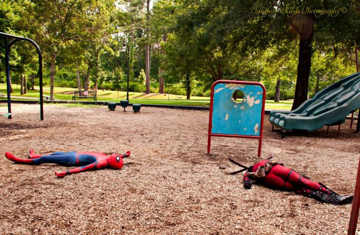 Spider-Man x Deadpool wiped out, exhausted