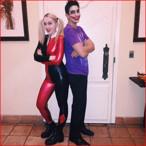 harley quinn smith kevin smith's daughter as harley quinn with boyfriend as joker for halloween